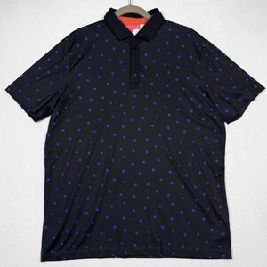 Redvanly Polo Shirt Mens Large Junian Floral Print Performance Golf Preppy